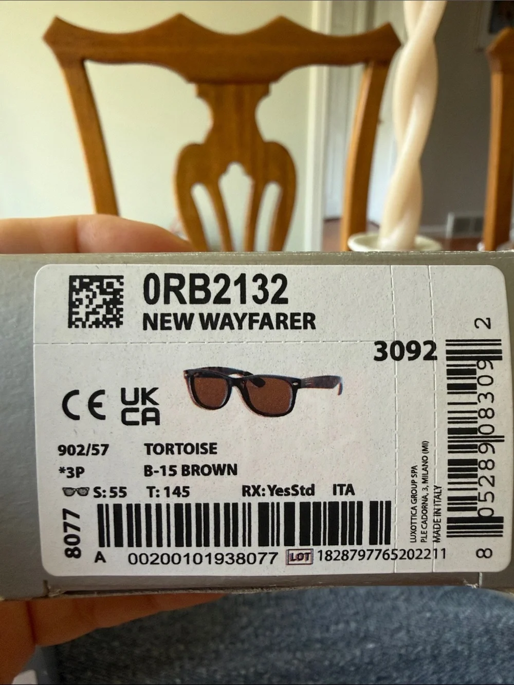 Ray-Ban Brown Frame Brown Lens Polarized Wayfarer Sunglasses